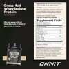 ONNIT Grass Fed Whey Isolate Protein Powder, Vanilla Flavor, Whey