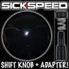 SICKSPEED JDM 2016 BLACK GUMBALL KNOB & ADAPTER FOR CORVETTE