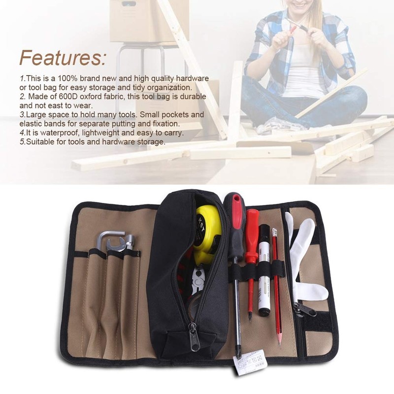 Jadeshay Electrician Tool Bag - 36 * 25cm Durable Canvas