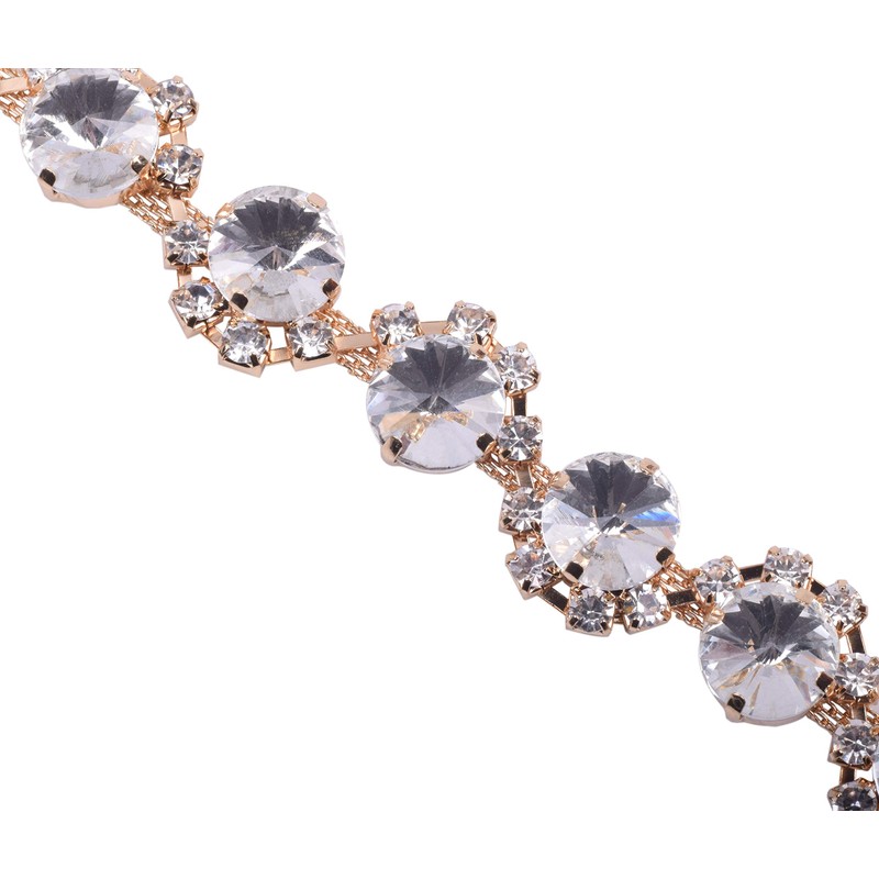 KAOYOO - Cadena de diamantes de imitación de cristal para
