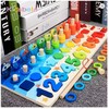 Toolzia Montessori Wooden Math Puzzle Fishing Game