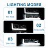 Fullux LED DRL Headlights Assembly fit 2003-2006 Chevy Silverado &