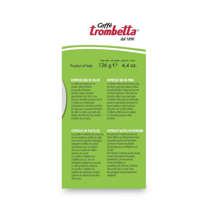 Caffè Trombetta ESE Coffee Pods, Italy Coffee, Rich Aroma and