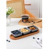 YJR Chip and Dip Serving Set, 3 pcs Ceramic Dipping