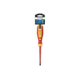Hogert Technik 1 x Slotted Screwdriver Red/Yellow