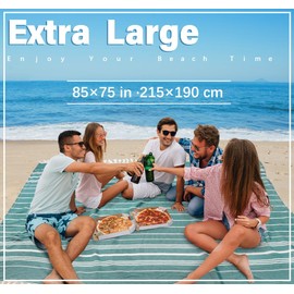 Giant Turkish Beach Towel Blanket 85x75 Cotton XXL Extra Large Oversided Bath Pool Blankets XL Huge Thick Bed Sand Free Throw Towels Pinic Outdoor Big Quilt Necessities Cloud Gifts for Adult Teal