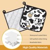 Cow Skin Pot Holder Set of 2,Heat Resistant Potholders Oven