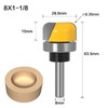 Bestgle 8 mm Shank Router Shank Bowl and Tray Template