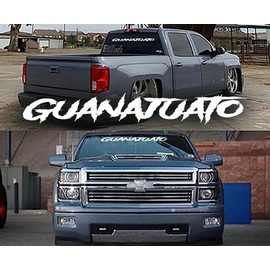 Guanajuato MX Mexico Decal Sticker Vinyl Windshield Banner for Front or Back Car Truck or SUV Style #B (36" Length)