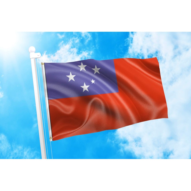 DMSE Western Samoa Samoan Flag 3X5 Ft Foot 100% Polyester