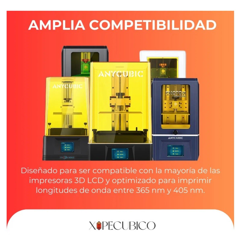 Resina Flexible Impresora 3d Anycubic 1kg Uv Alta Dureza Negro