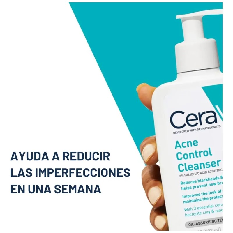 Jabon para la cara Cerave Cleanser Acné en Gel para