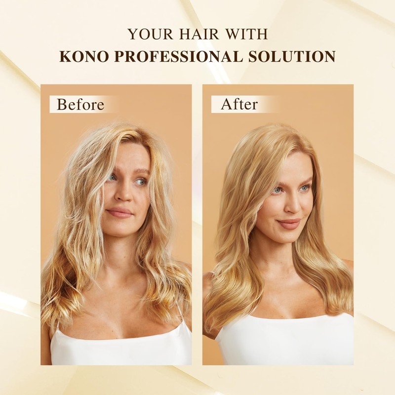 KONO Oil Control Shampoo & Glossy Luxury Conditioner-Travel Size -
