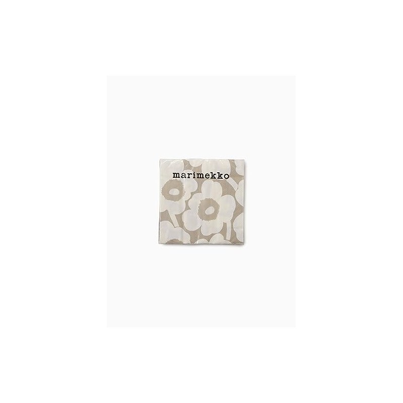 [marimekko] Unikko Women's Lunch Napkins, 33X33 52_1_5273552658 F, Light Gray