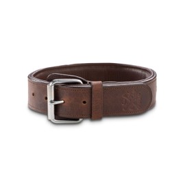 Jack Premium Leather Dog Collar with Handle, Real Leather, Very Robust, Jack (M)