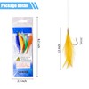 10 Packs Fishing Bait Rig Kit - Mackerel Feathered Rig