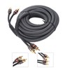Car Audio Signal Cable Adapter 4.5m/180in Black PVC Plastic Layer