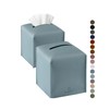 Tissue Box Cover, Jeethemy Square PU Leather Tissue Box Holder,