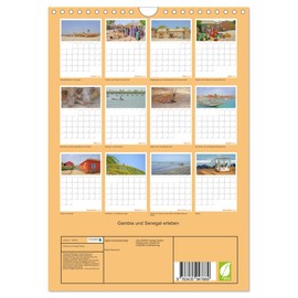 Gambia und Senegal erleben (Wandkalender 2025 DIN A4 hoch), CALVENDO Monatskalender [Calendar] Beate Bussenius