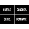 Damdekoli Hustle Conquer Poster, 11x17 Inches, Set