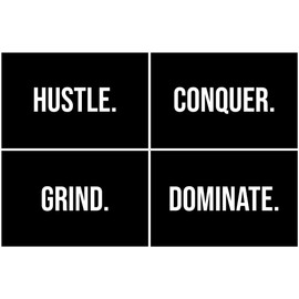 Damdekoli Hustle Conquer Poster, 11x17 Inches, Set