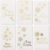 48 Pack Merry Christmas Greetings Cards with Envelopes Set, 6