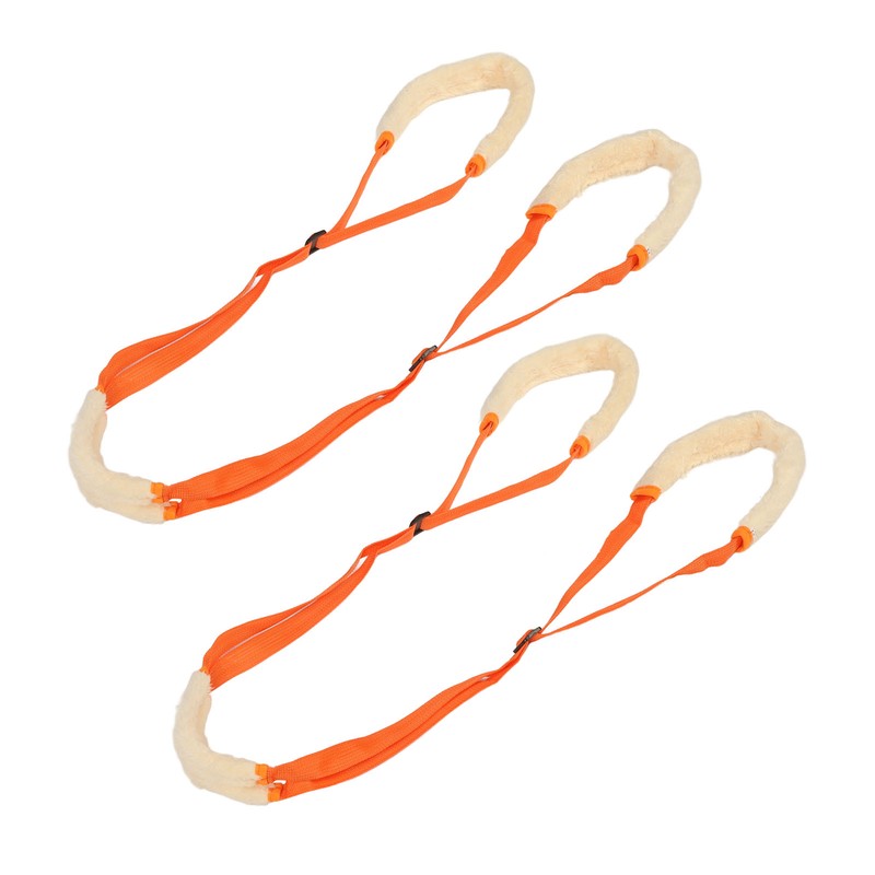 2Pcs Dog Back Legs Support Harness Soft Coral Velvet Adjustable