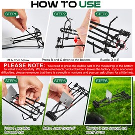 Qualirey 12 Pcs Outdoor Gopher Trap Easy Set Mole Trap Weather Resistant Gopher Killer Vole Killer for Lawn Garden Farm (Black)