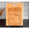 Funny Cutting Boards For Kitchen Engineer Nutritional Facts Label Big