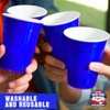 Generique - 20 blue US-style plastic cups