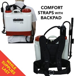 3-gallon Euro-Style Manual Backpack Sprayer, 2-stage Filtration Pump Pressured Sprayer with Chrome Steel Wand, Deluxe Lumbar Straps, 3 Nozzles and Bonus Parts for Spraying Plants, Lawns, Weeds & Pests
