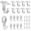 UNINGYI Pack of 20 Key Hooks, Coat Hooks, Ceiling Hooks,
