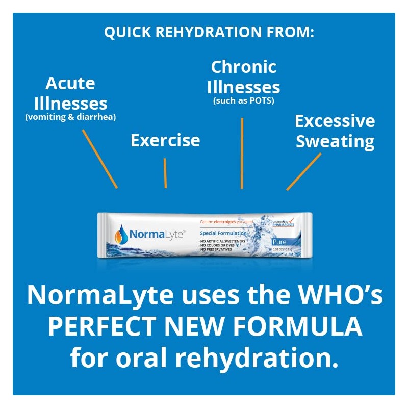 NormaLyte Pure - FSA Eligible Electrolyte Powder Packets | Clinically