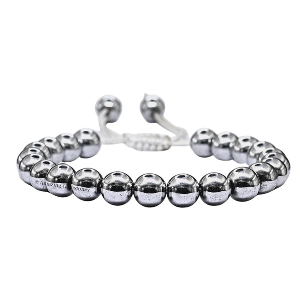 Natural Gemstone Crystal Bracelet for Men Women Stretchy Stress Relief