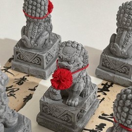 Living Room Modern Decoration, Sculpture Decoration Living Room, Statue Bookshelf Decoration for Shelf, Table Decoration, Office Decoration, Home Modern Sculpture, Chinese Stone Lion Sculpture