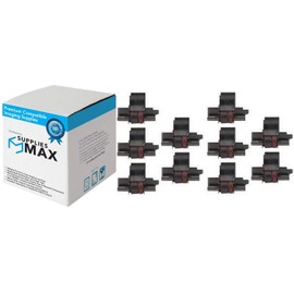 SuppliesMAX Compatible Replacement for Sharp EL-1614/1620/1626/1750P/1801/2192/2620/2628 Black/Red Ink Rollers (10/PK) (EA-772R_10PK)