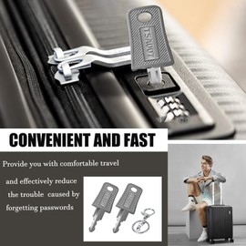 Delaihuil TSA Key 007 Pack of 2, TSA007 Key Multifunctional Luggage Key, Master Key for TSA007, Compatible with Luggage Suitcase Password Locks TSA Lock