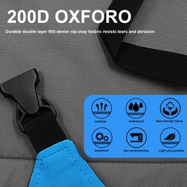 NTBUKAL Portable Bleacher Stadium Seats with Back Support and Seat Cushion, Portable Folding Padded Comfort Stadium Chair with Shoulder Strap are Baseball, Canoe & Outdoor, Blue 1Pack