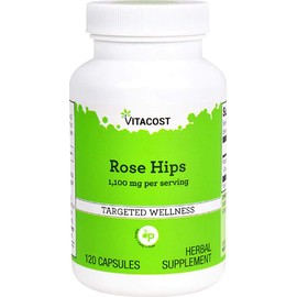 Vitacost Rose Hips -- 1,100 mg per serving- 120 Capsules