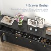 Table 59 Inch Entryway Table Long Console Table with 4