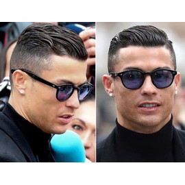 WONAVEHY Sunglasses Men Women Unisex Retro Sunglasses for Men Women Pirate Captain Johnny Depp Vintage Round Style Tinted Sunglasses for Men Women, brown