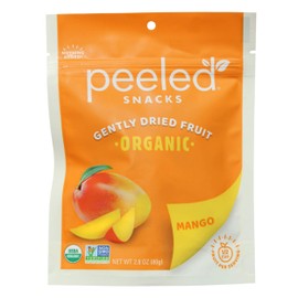 Peeled Snacks Organic Dried Fruit – Healthy, Vegan Snacks for On-the-Go Lunch and More Mango 2.8 Oz (Pack of 12)