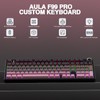 AULA F99 Pro Creamy Wireless Mechanical Gaming Keyboard with Knob