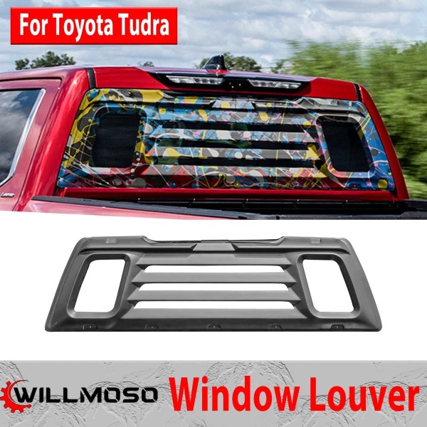 Willmoso Rear Window Windshield Louver Cover Accessories DIY For Toyota