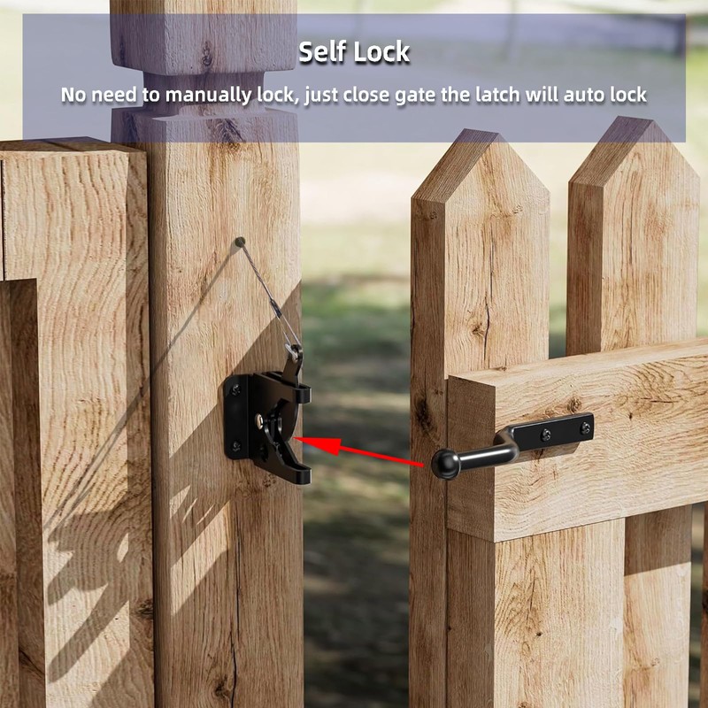 Fence Gate Kit Gate Hardware, 2 Set Anti Sag Gate