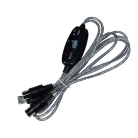 HQRP USB in-Out MIDI Interface Cable Converter PC to Music Keyboard Adapter Cord for Alesis Vortex USB/MIDI Keytar Controller with Accelerometer