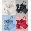 Honeys 2681218746 Plush Pouch, Transparent Storage, Clear, Strap, Back Pocket,
