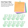 100 Pcs Cute Paper Clips Animal Shaped Fun Bookmark Document