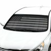BDK Auto Sun Shade Black Flag Front Window Windshield Protector