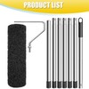 9 Inch Drywall Compound Roller with 1 Pcs Paint Frame,6.6Ft